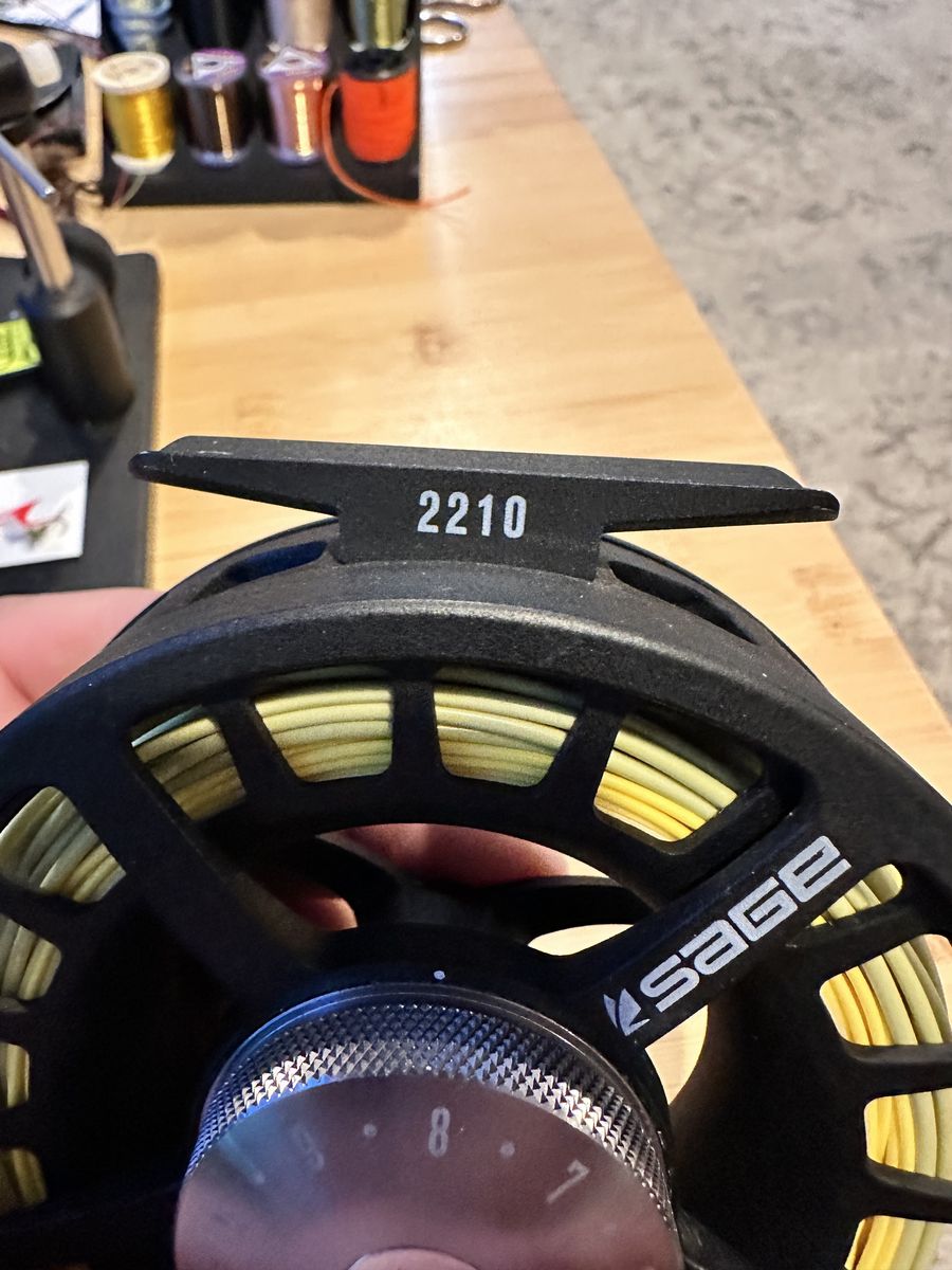 Sage 2210 reel with 9 wt line and backing