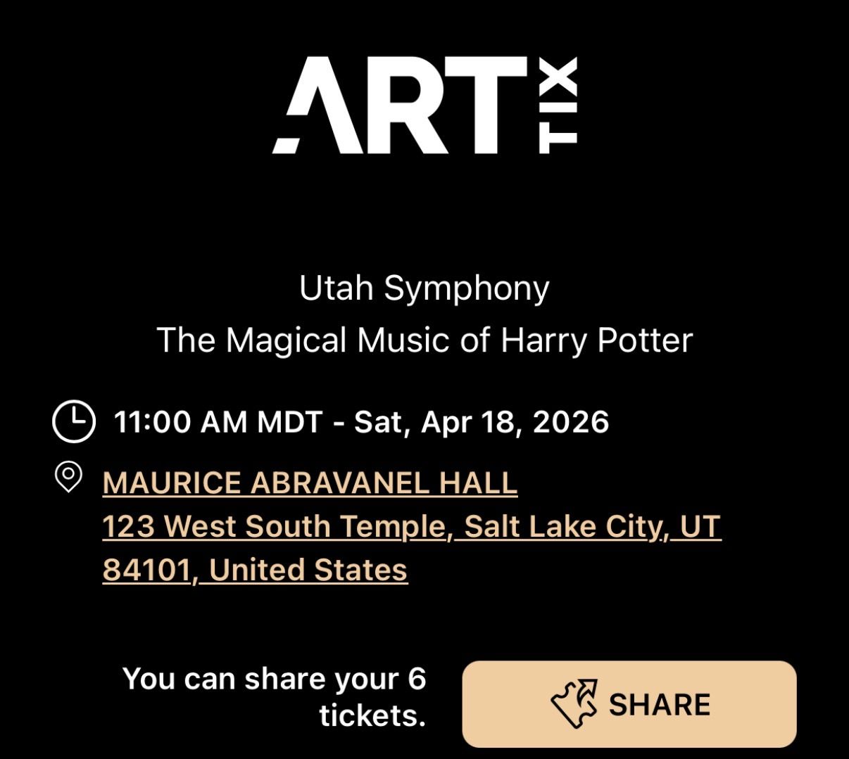 Harry Potter Orchestra Tickets