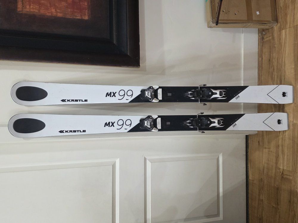 Kästle MX99 skis with bindings 168cm