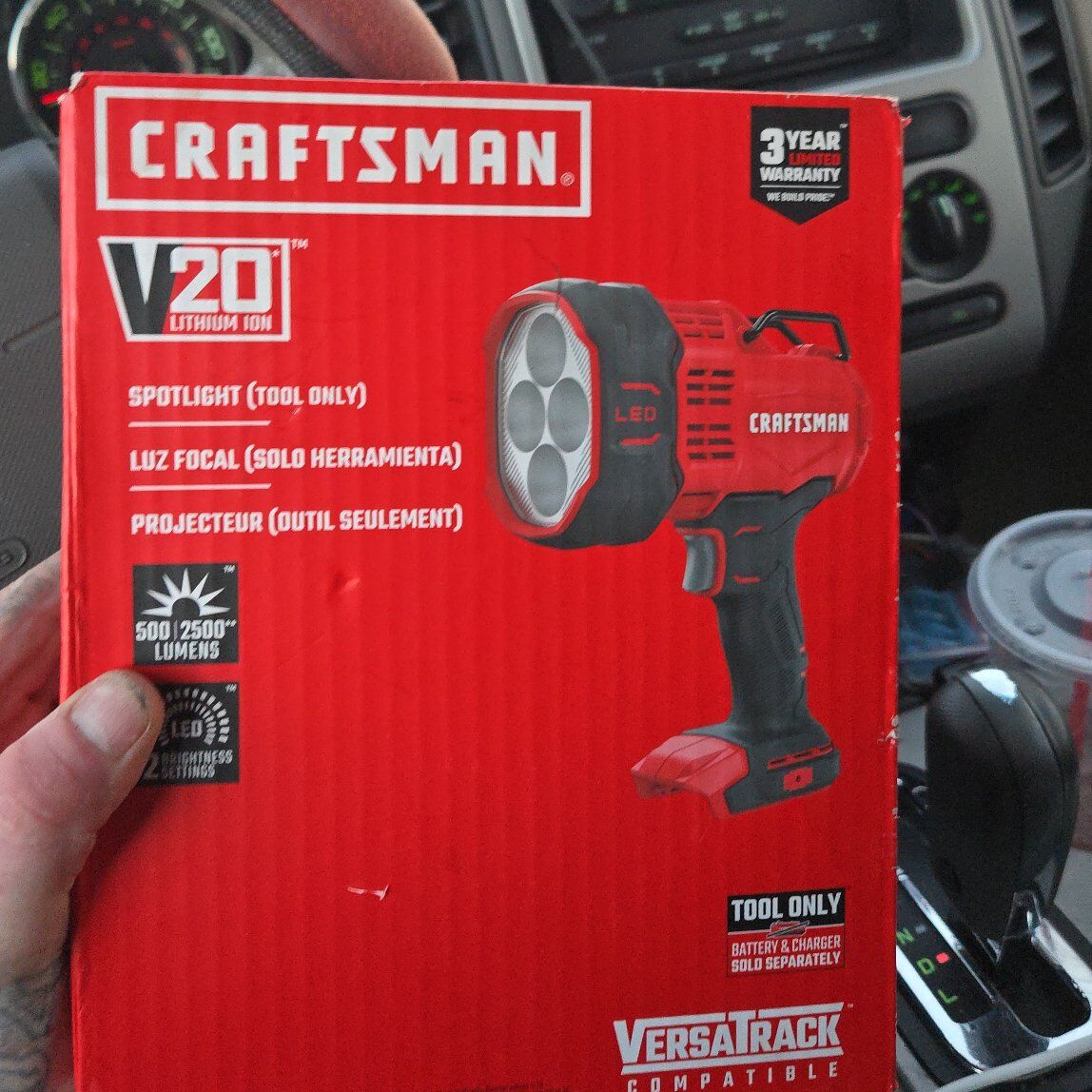 craftsman v20 lithium ion spotlight