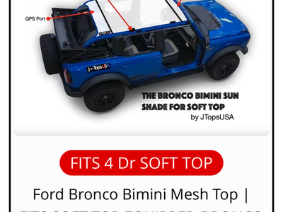 Ford Bronco Jtops Bimini