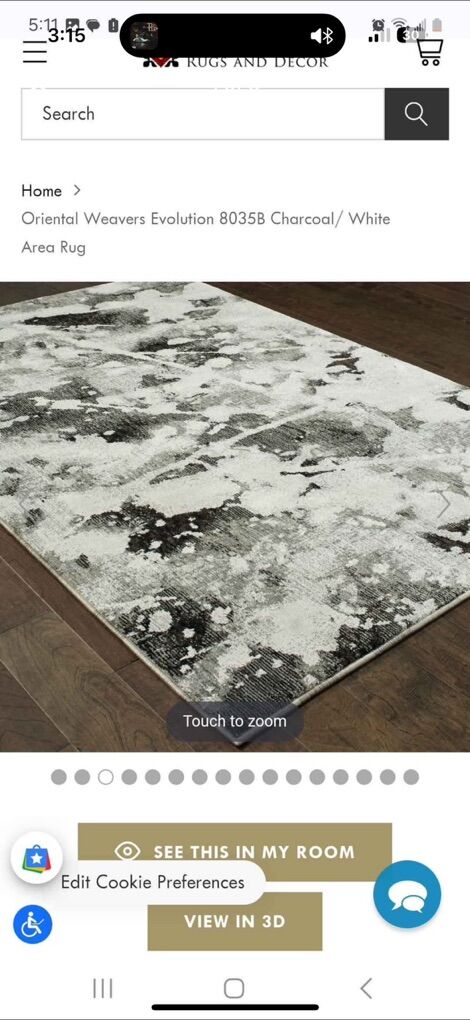 Oriental Weaver Evolution Area Rug 5'3 x 7'3