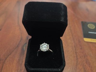5 Carat Moissanite Ring Size 11