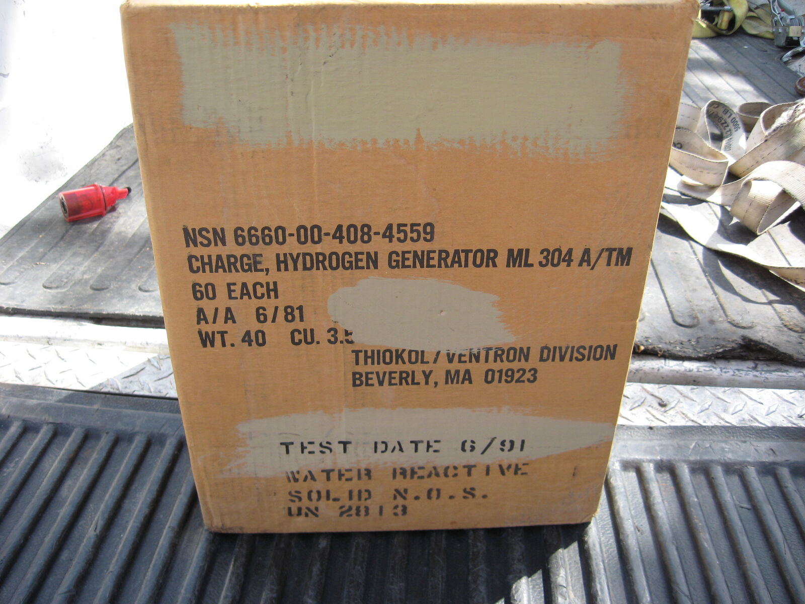 FREE!!  20 cases of safe Hydrogen producing fuel, solid, safe for storage