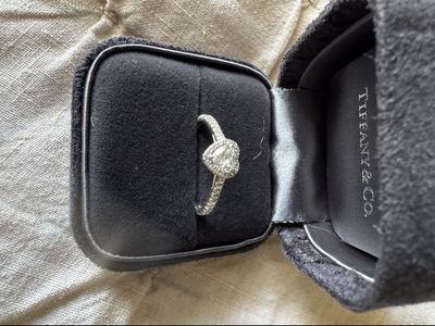 Tiffany & Co. Soleste Heart-Shaped Diamond Engagement Anniversary Wedding Ring