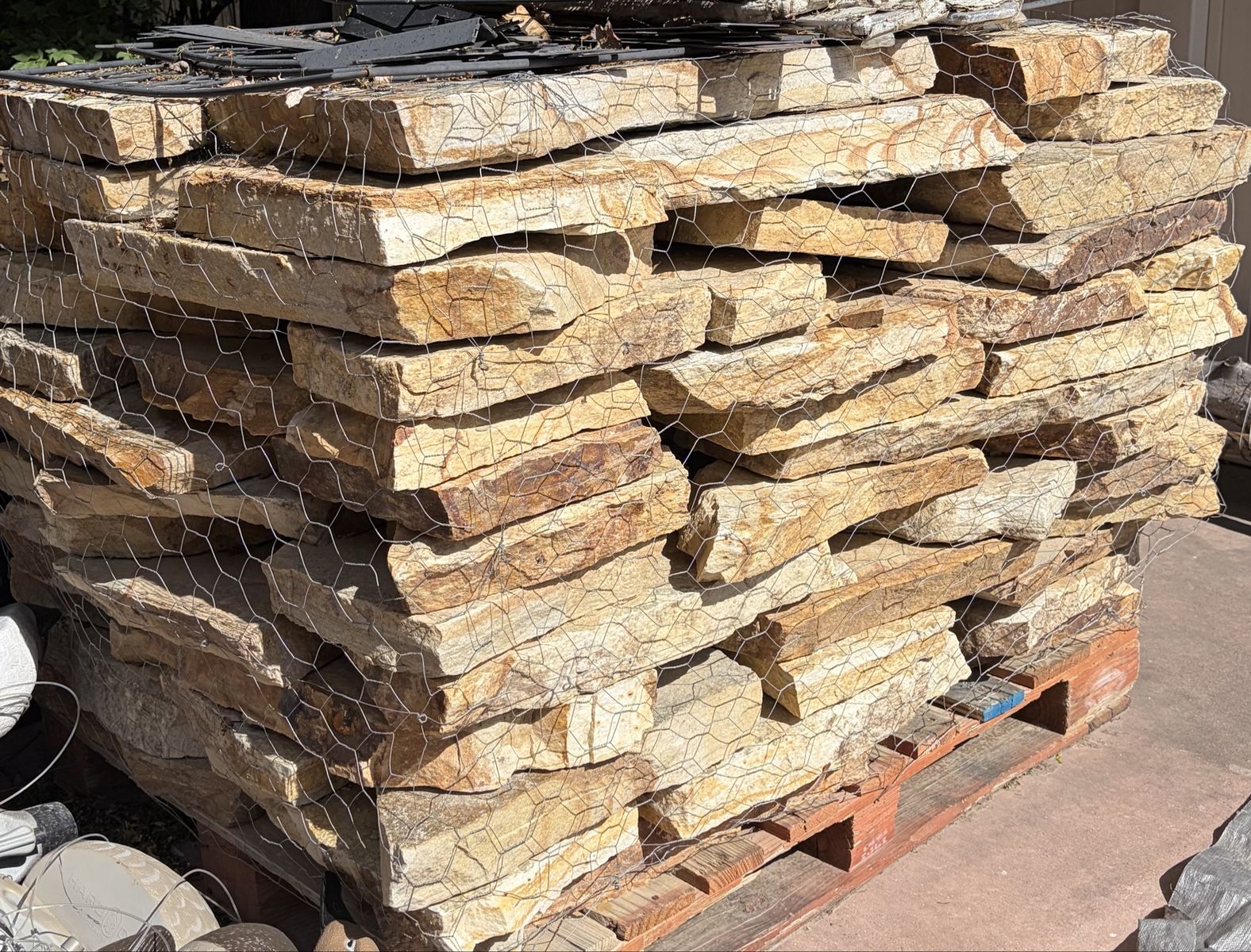 2" Quartzite Gold Platinum Blend Flagstone