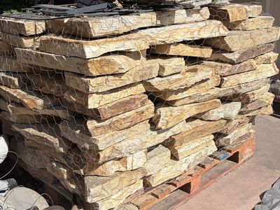 2" Quartzite Gold Platinum Blend Flagstone