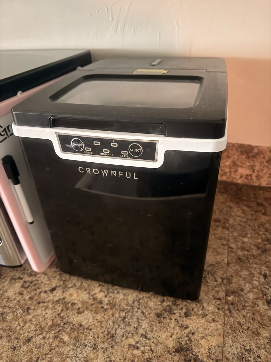 Crownful Portable Countertop Ice Maker Machine - Black