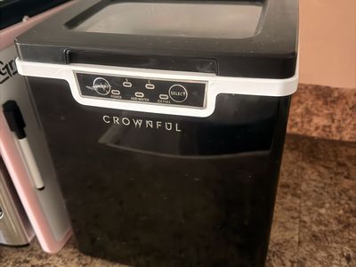 Crownful Portable Countertop Ice Maker Machine - Black