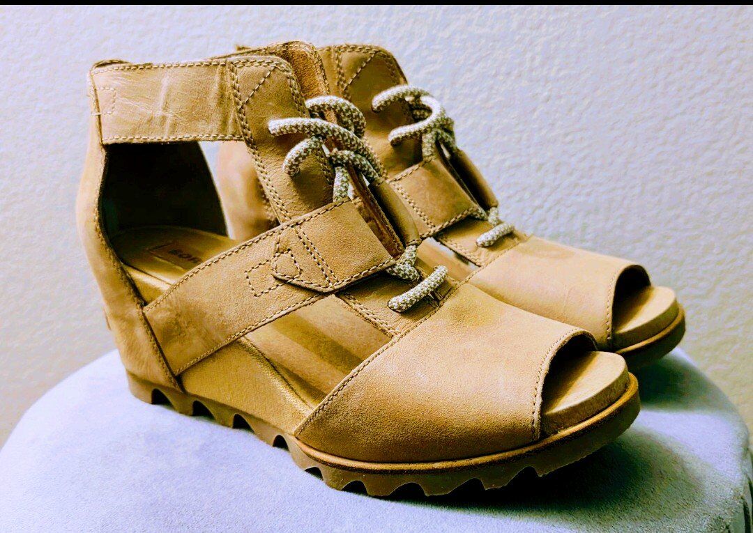 Sorel Joanie II Lace Ankle Wedge heel comfort walk