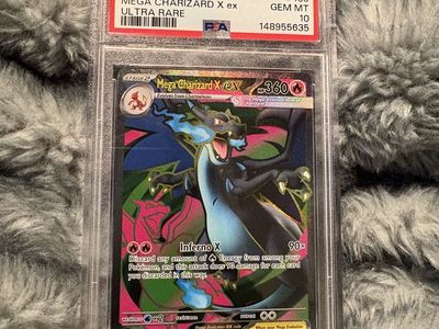 2025 Pokemon PFL EN Mega Charizard X EX Ultra Rare #109 PSA 10 GEM MINT Graded Card