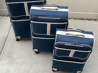 Coolife Luggage 3 Piece Set Suitcase Expandable TSA lock spinner softshell