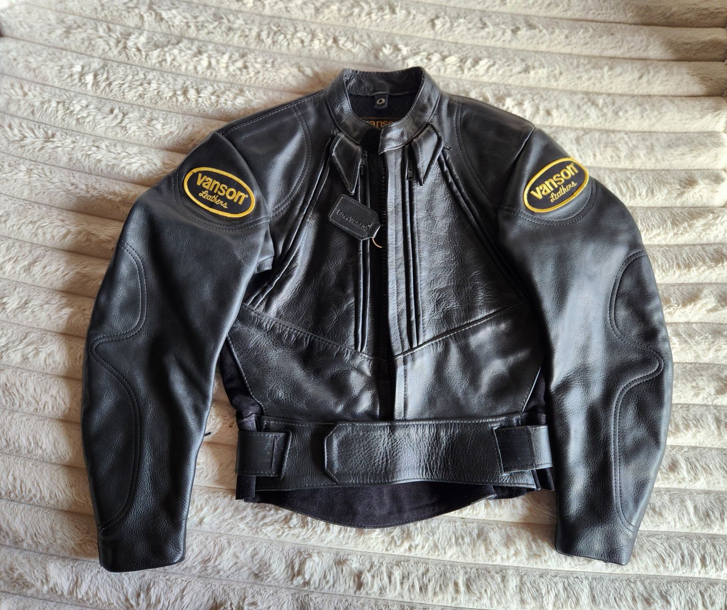 Vintage Vanson women's leather motorcycle jacket