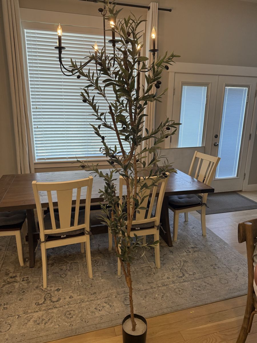 6ft Realistic Faux Olive Tree - Lifelike Decor, No Maintenance Needed