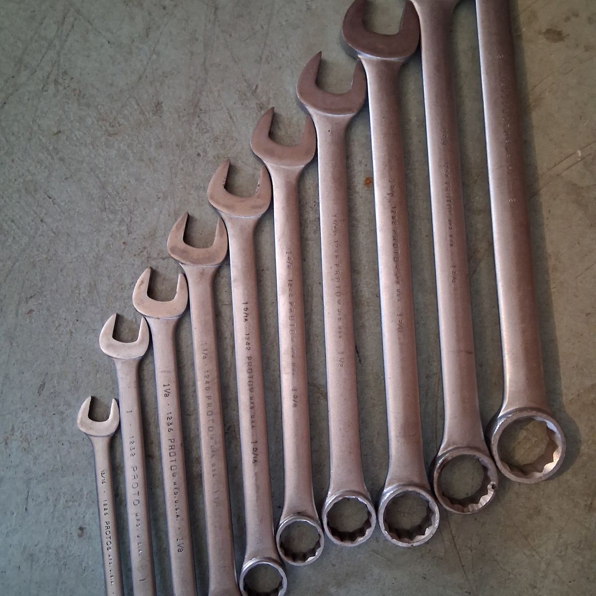 large proto wrench set.