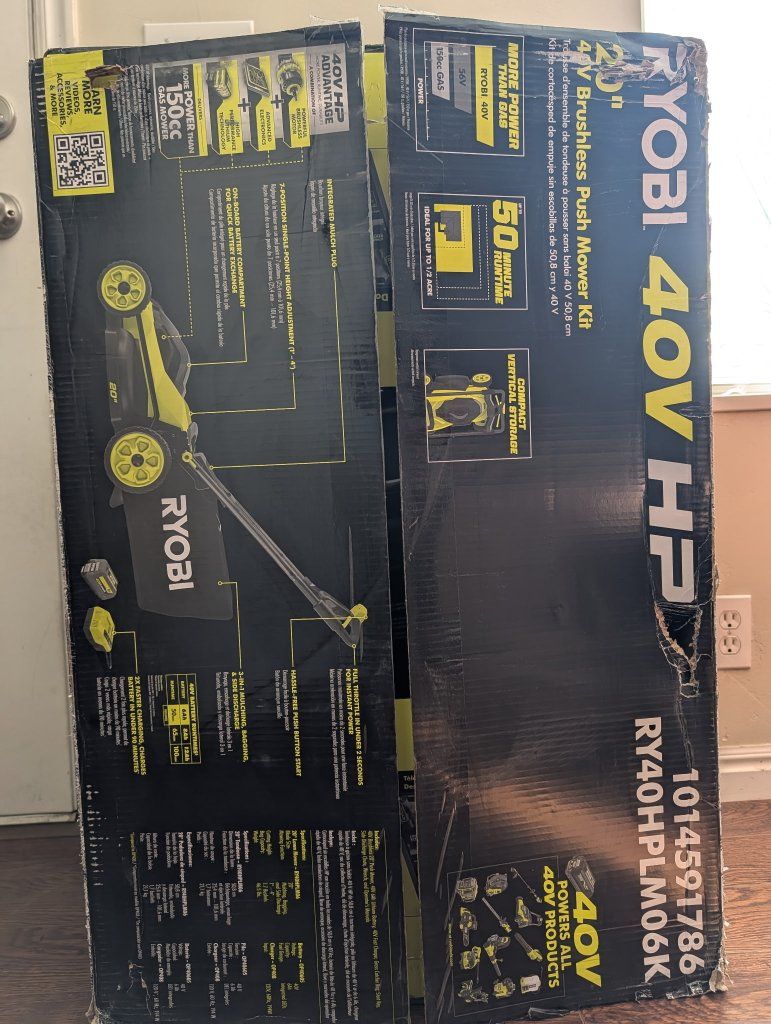 NEW Ryobi 40V Brushless Lawnmower