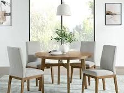 Brooklyn 48" P0458 Round Dining Table and 4 Chairs 1861913 #105839