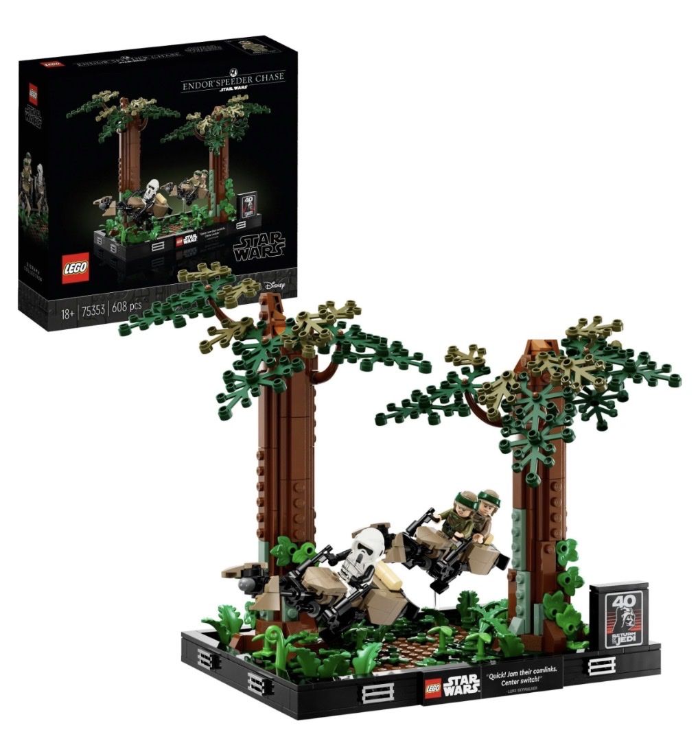 LEGO Star Ward Endor Speeder Chase Diorama 75353