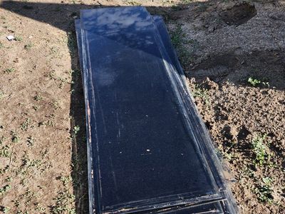 Used Black Tinted Glass Slabs - Various Sizes, Good Condition for Project Materials