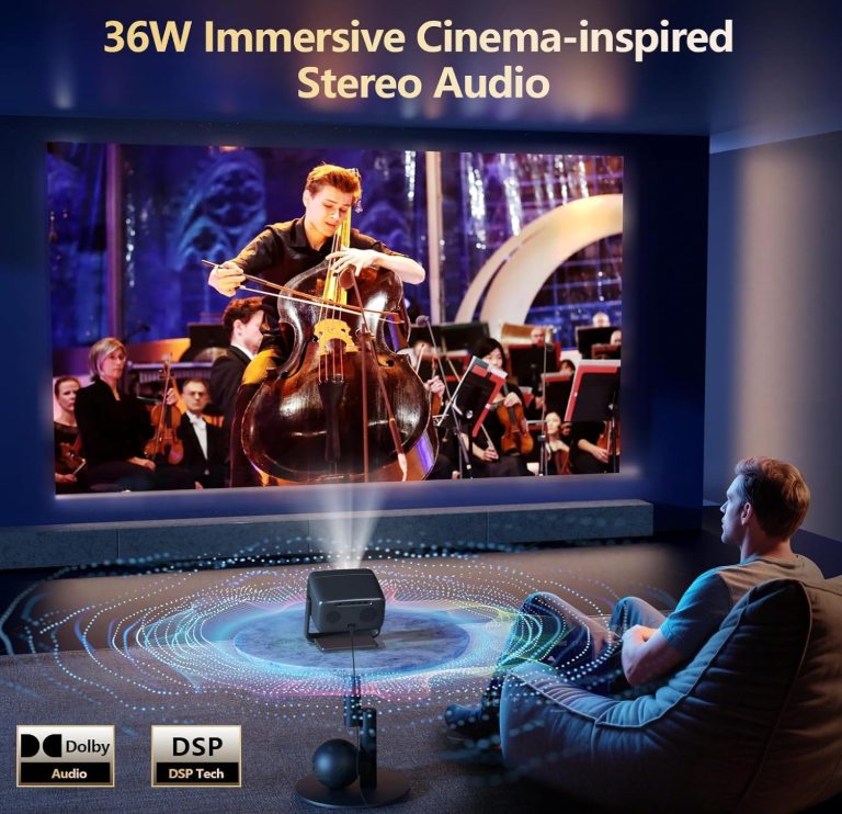 New in box Projector with WiFi and Bluetooth