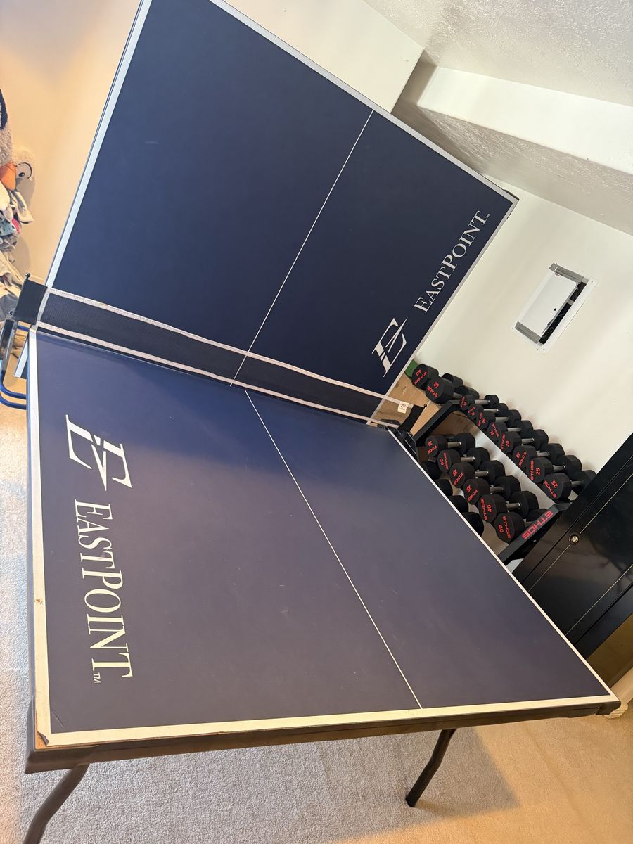 Eastpoint Foldable Table Tennis Table - Full Size, Indoor Ping Pong