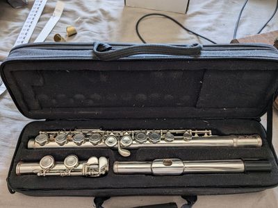 Jean Paul FL-220 Student Flute in C with Case - Excellent Condition, Silver