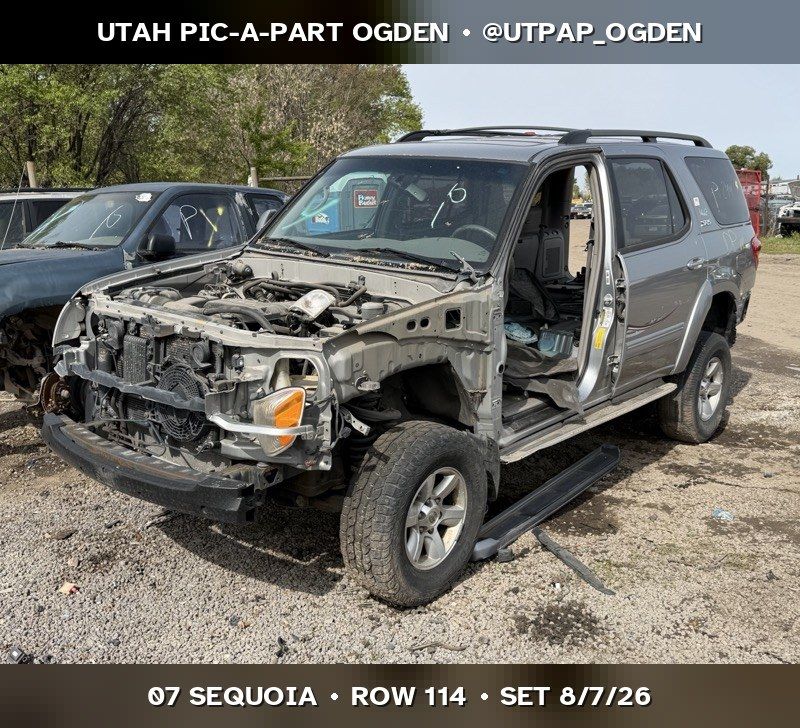 Just In! 2007 Toyota Sequoia Parts - UTPAP Ogden