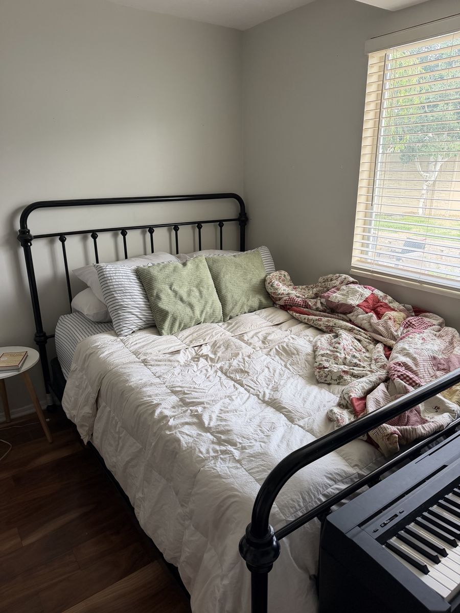 Black Metal Queen Bed Frame