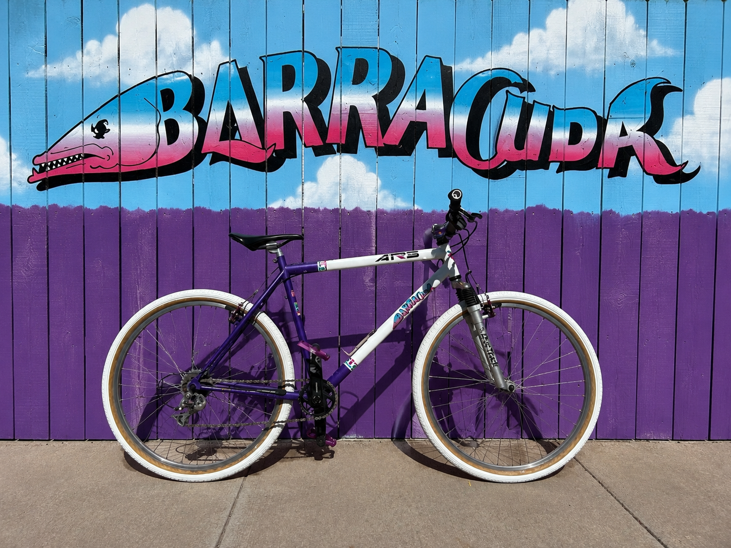 Barracuda A2RS Vintage Mountain Bike Purple/White