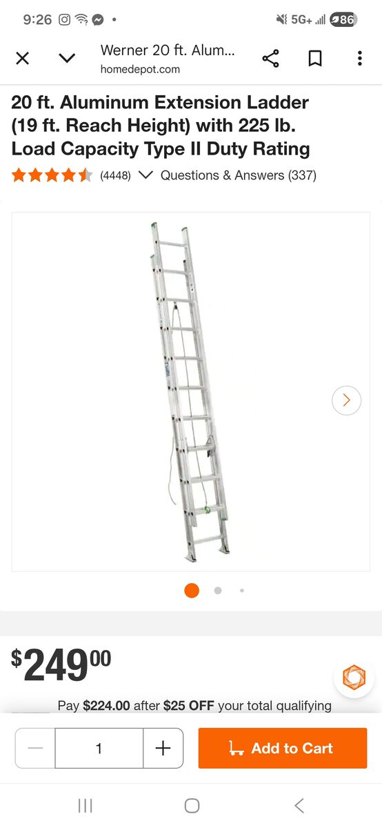 20 foot ladder