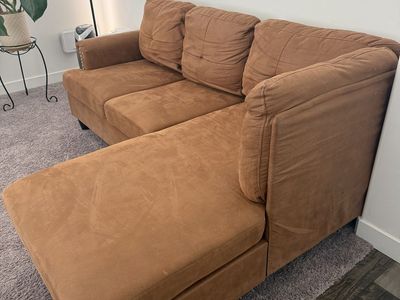 99" Wide faux Leather Couch