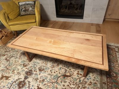 Solid Maple and Cherry Coffee Table