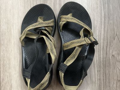 Chaco Men's Z/2 Classic Athletic Hiking Sandals Size M10 Olive Tan Straps