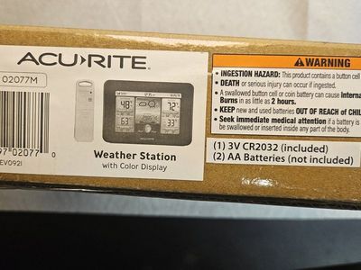 AcuRite Weather Station with Color Display Model 02077M