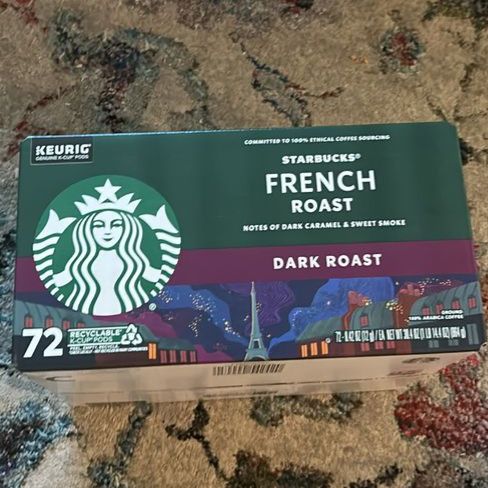 Starbucks French Roast Dark Roast Coffee K-Cups 72 Count