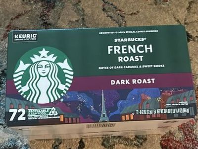 Starbucks French Roast Dark Roast Coffee K-Cups 72 Count