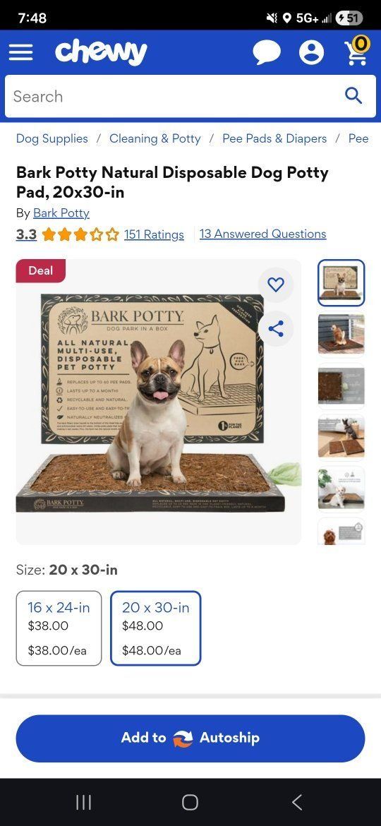 New! 3 Pack Bark Potty Pads
