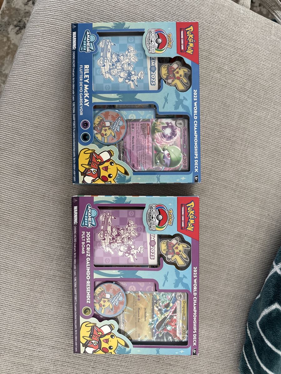 Pokemon TCG 2025 World Championships Decks: Riley McKay & Jose Cruz Galindo-Resendiz (New)
