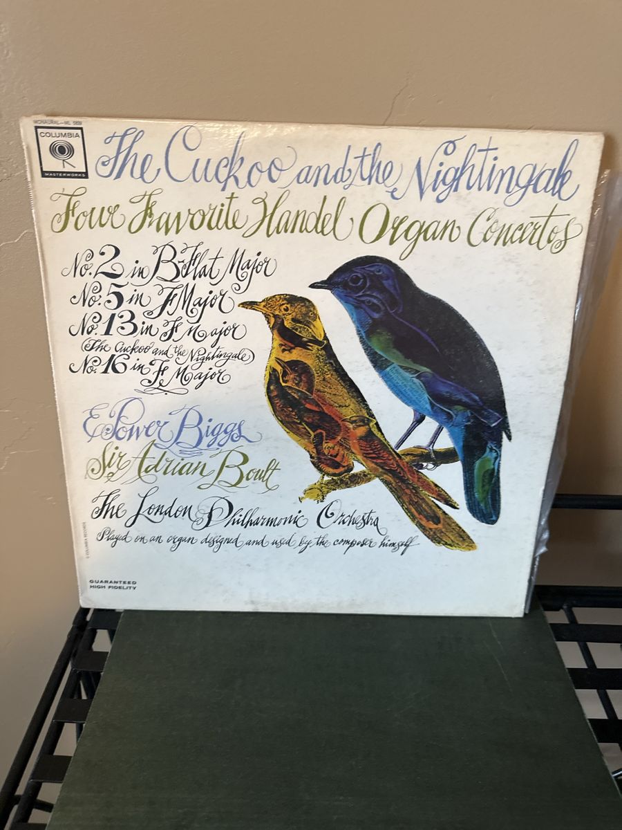 The Cuckoo and the Nightingale Four Favorite Handel Organ Concertos Vinyl LP Record