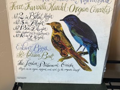 The Cuckoo and the Nightingale Four Favorite Handel Organ Concertos Vinyl LP Record