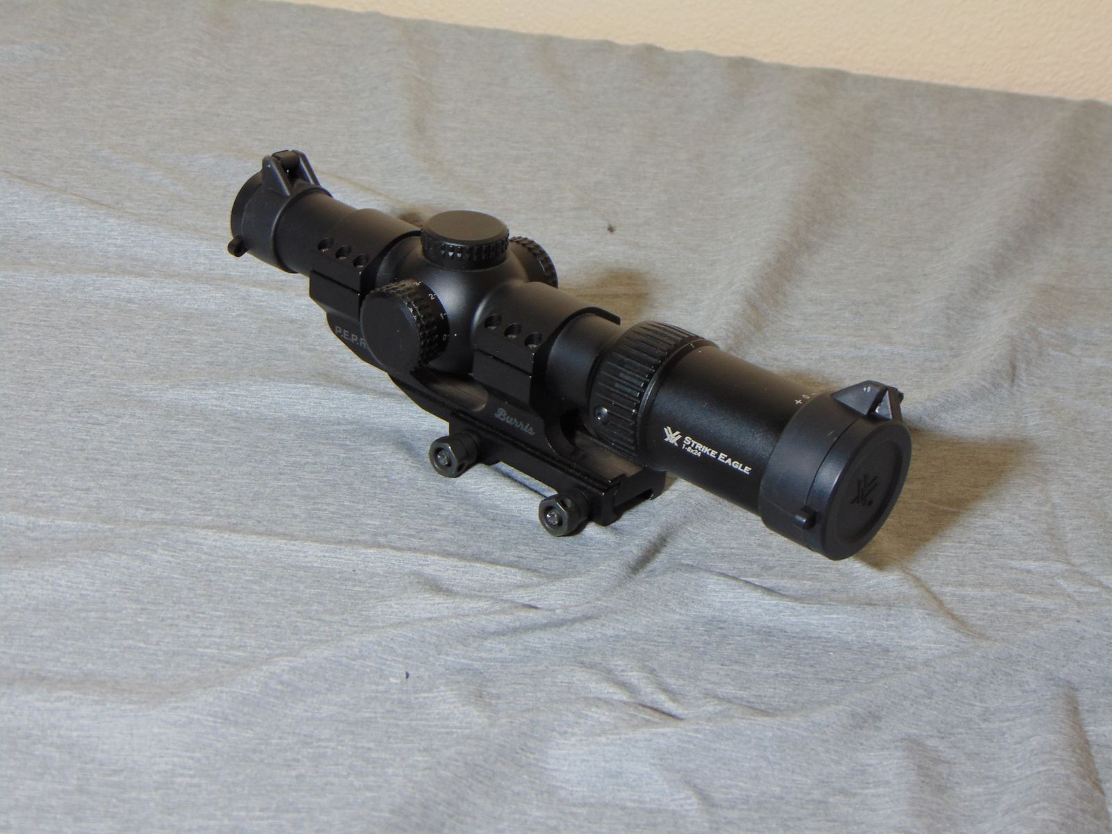 Vortex Strike Eagle 1-8x24 SFP (AR-BDC2) W/ Burris PEPR 1-Piece