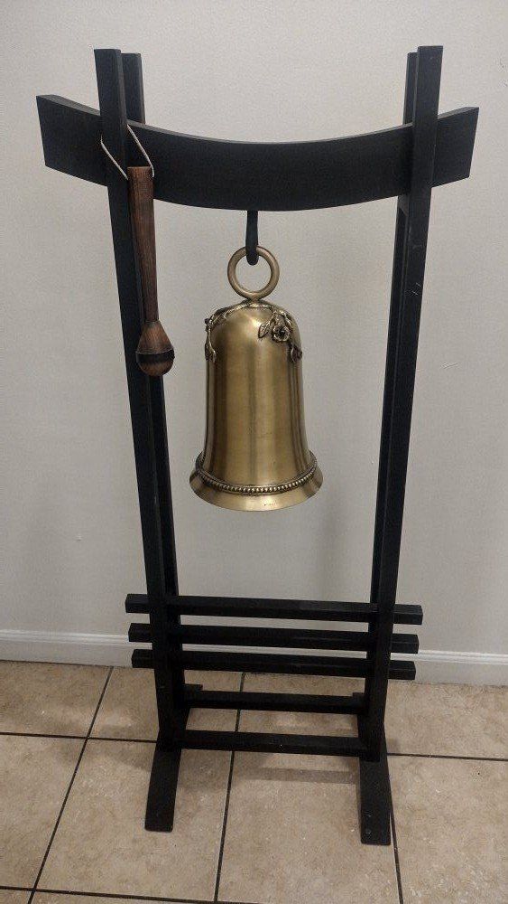 Antique Large Metal  4' foot Pagoda Temple w/ Soli