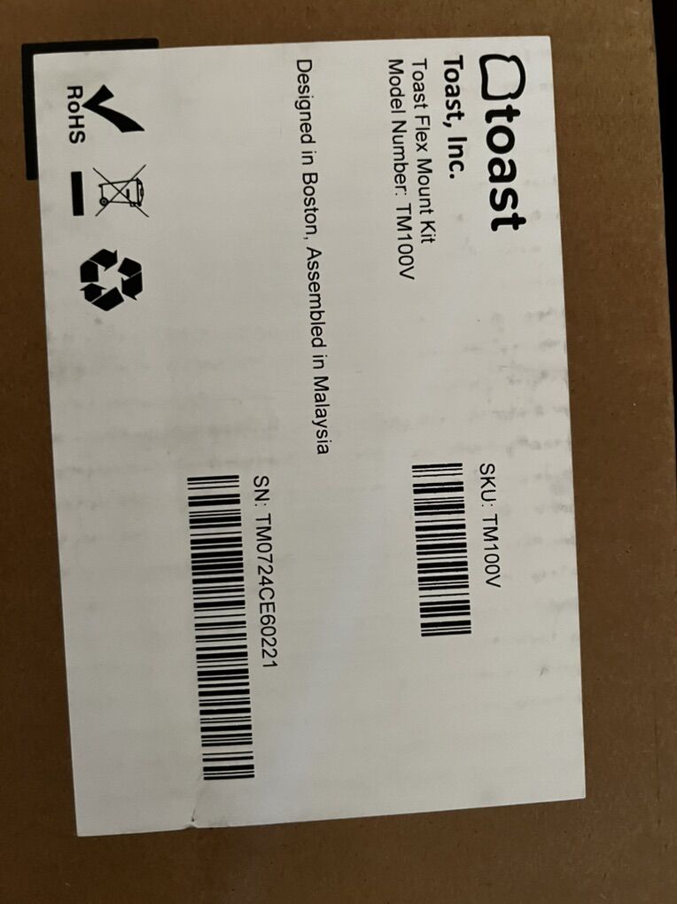 Toast 22 POS Wall/Counter Mount Kit