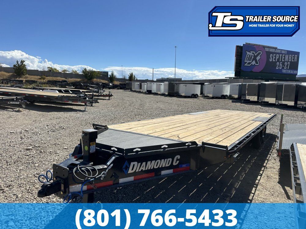 8.5x26 Diamond C DEC 208 Deckover Equipment Trailer -  18K GVWR -