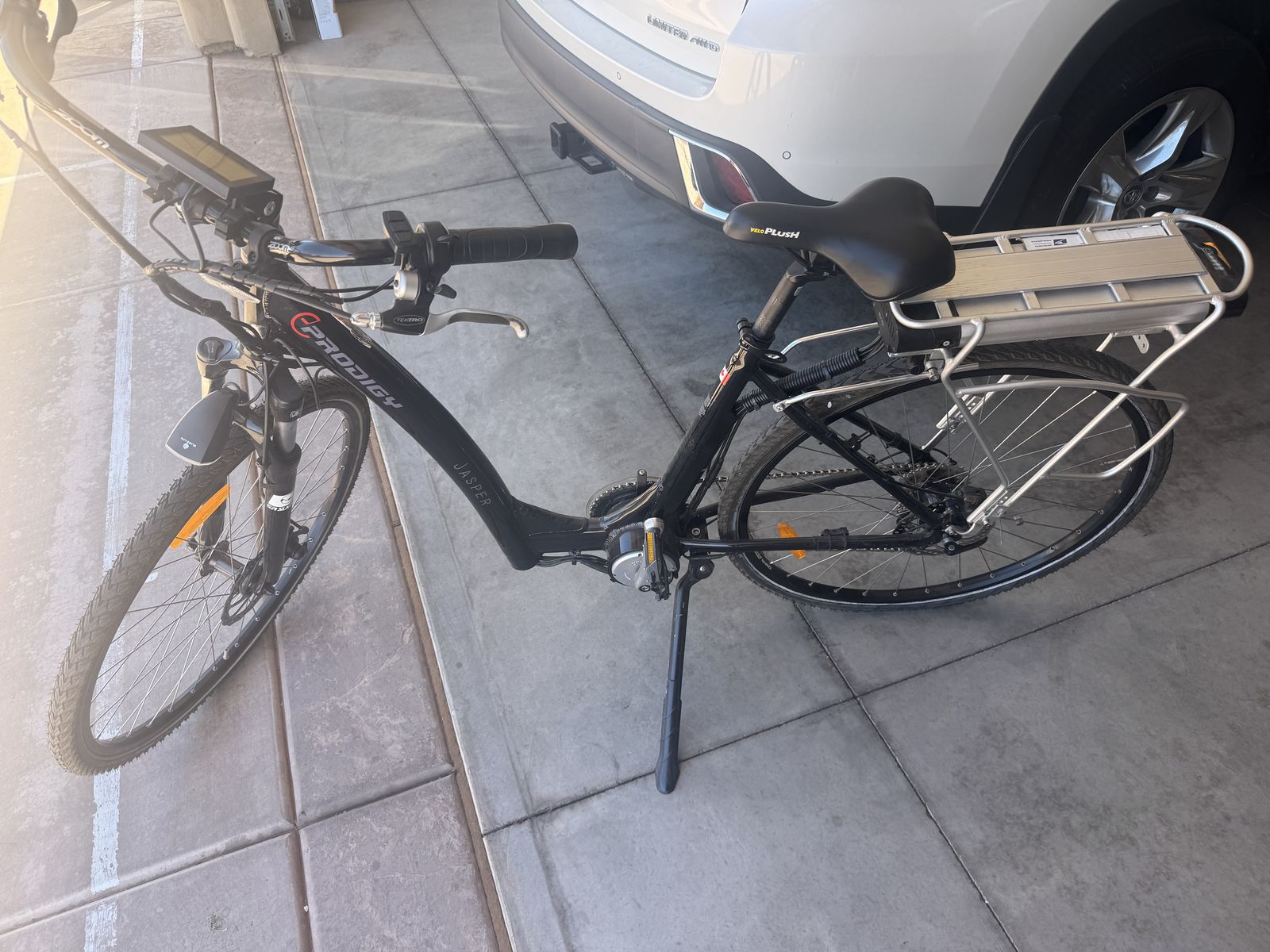 E bike and stands