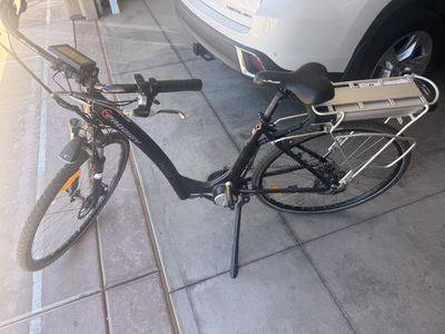 E bike and stands