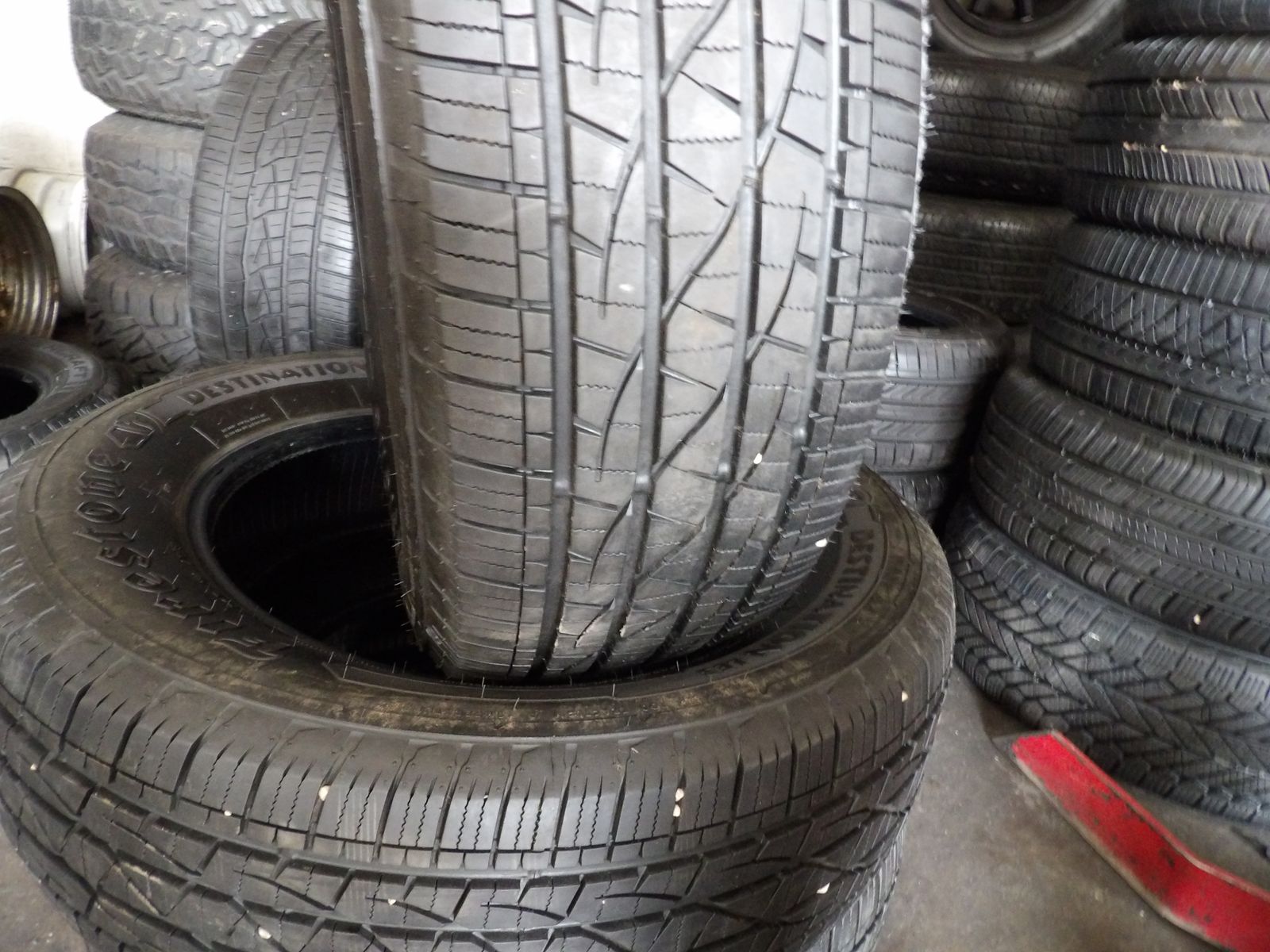 225/65R17 FIRESTONE DESTINATION PAIR OF TWO USED TIRES