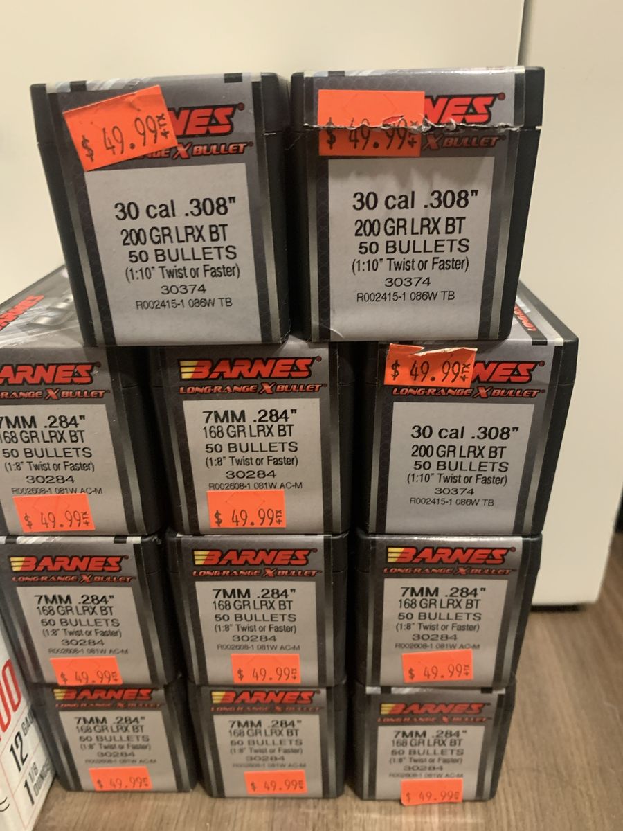 Barnes LRX Bullets for .284 and .30