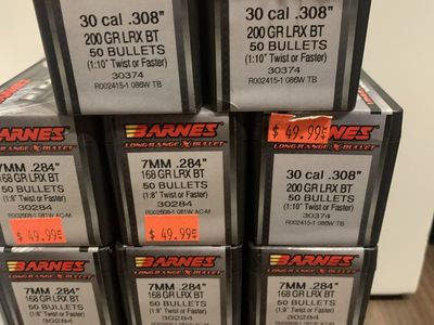 Barnes LRX Bullets for .284 and .30