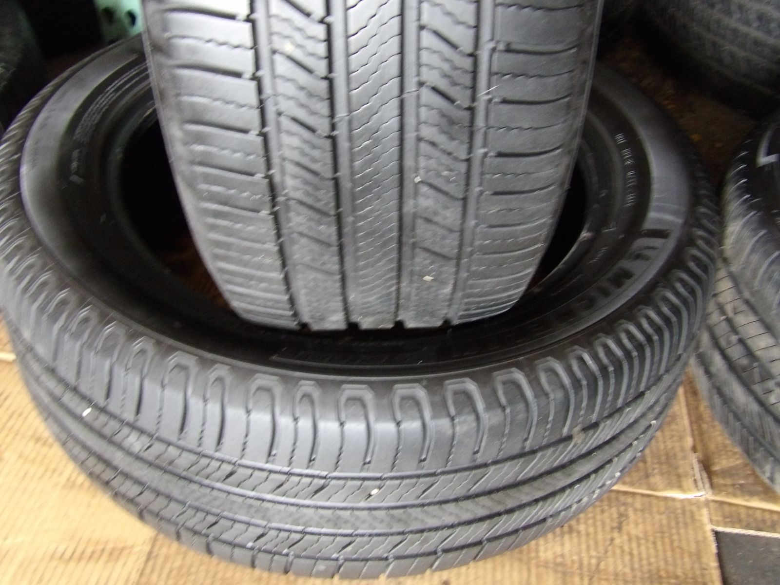 235/55R19 MICHELIN DEFENDER PAIR OF TWO USED TIRES